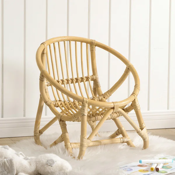 Kids Hand Crafted Rattan Kids Toddler Chair Rattan Chair - Image 2